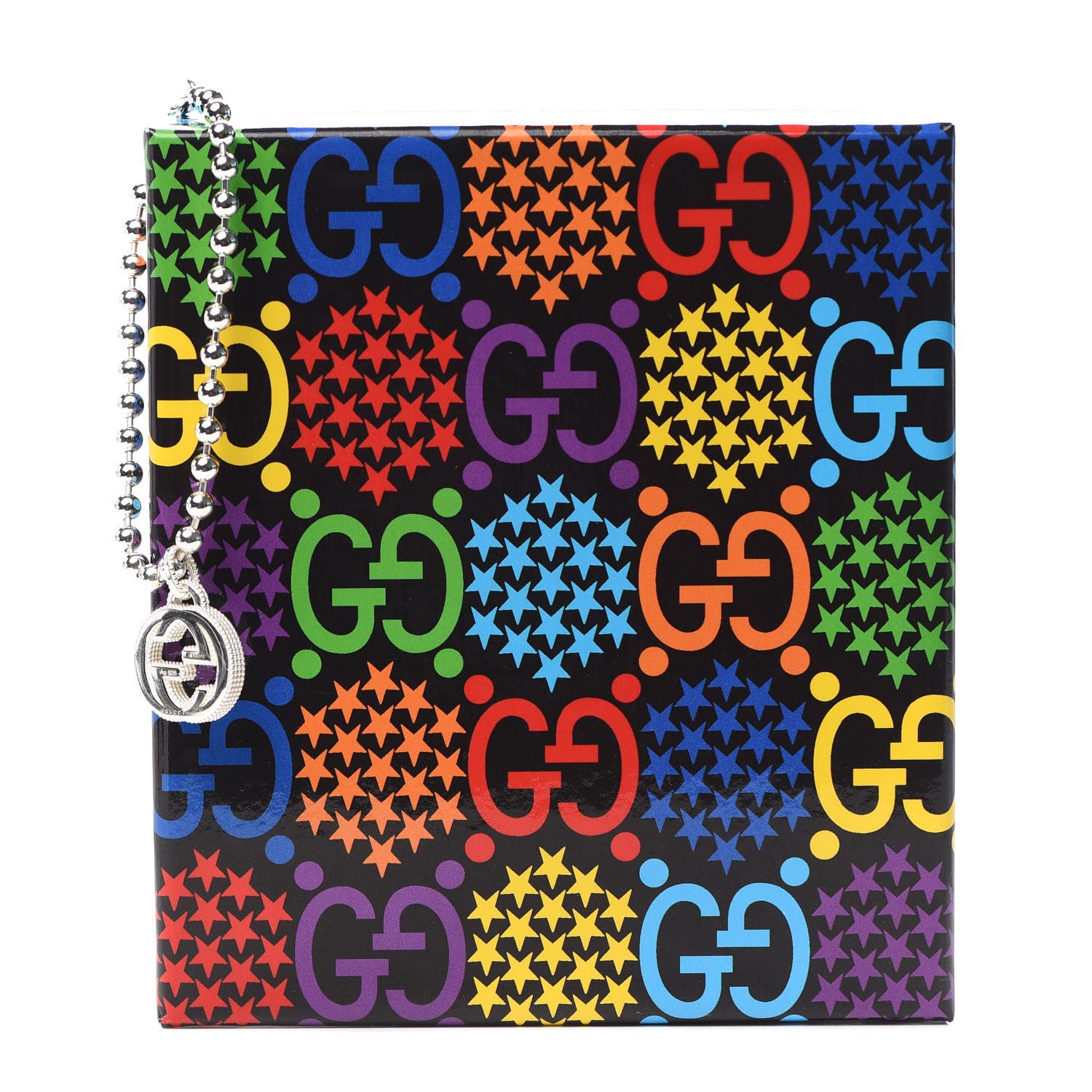 Gucci Sterling Silver Interlocking GG Charm Bracelet 5 of 5