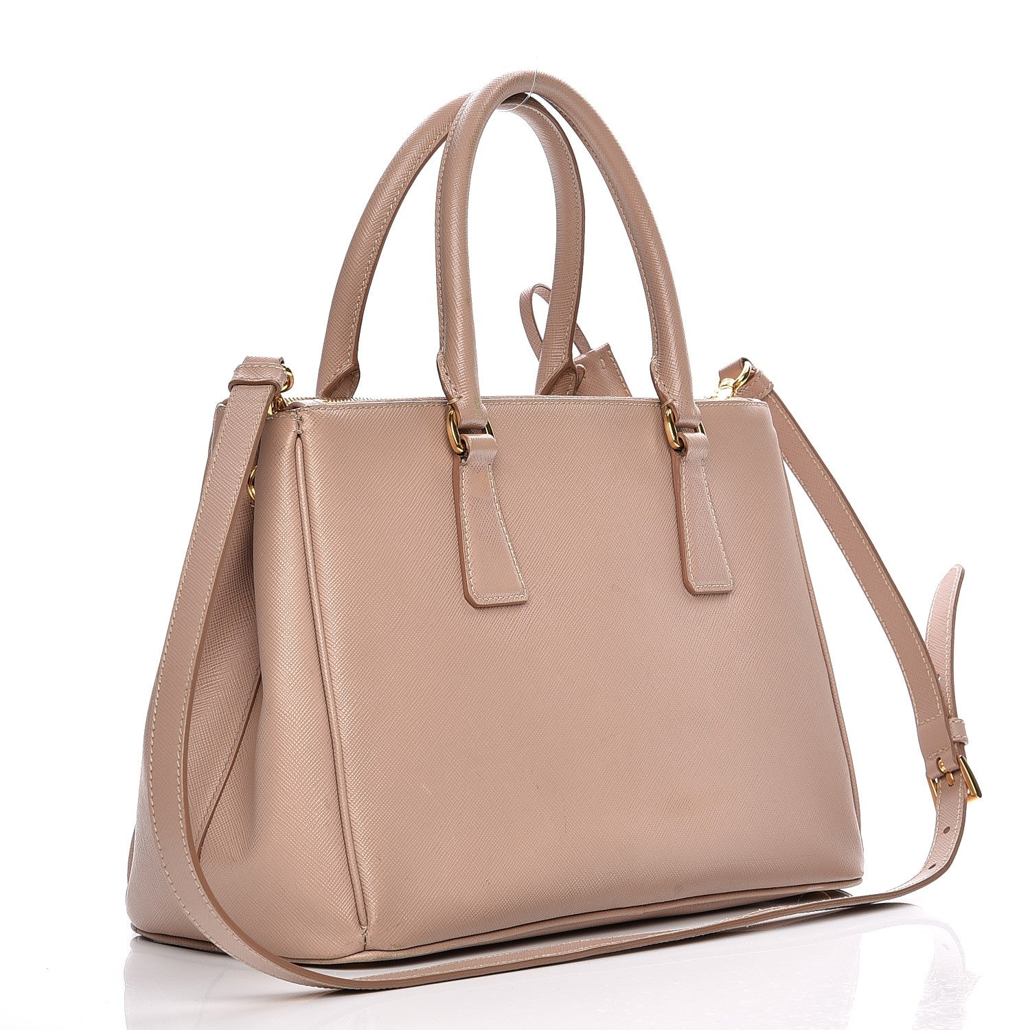 Prada Saffiano Small Galleria Double Zip Tote Cammeo 4 of 25