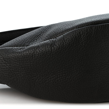 The Row Grained Calfskin Small Slouchy Banana Bag Dark Brown 8 of 9