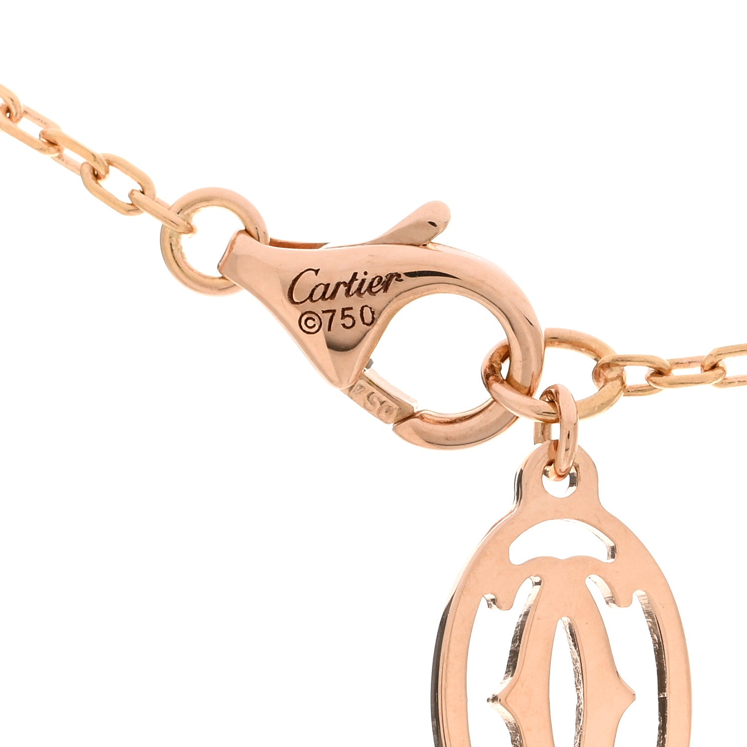 Cartier 18K Pink Gold Pink Sapphire D'Amour Pendant Necklace 4 of 4