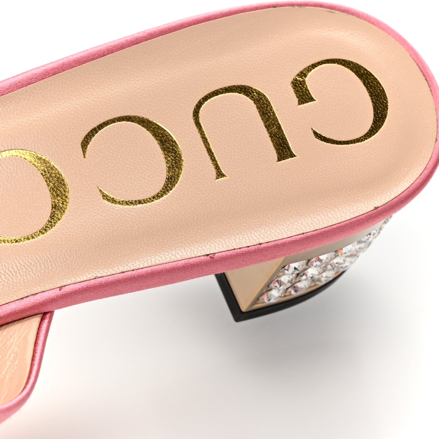 Silk Satin Crystal Embellished Bow Mules 40 Peonia