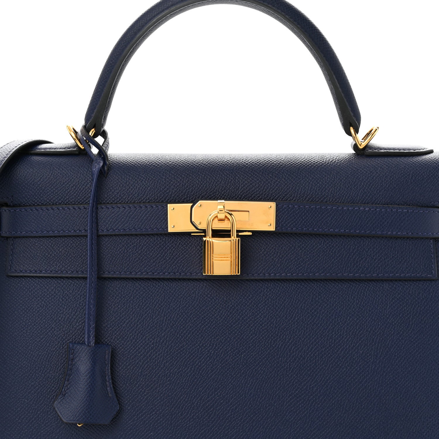 Hermes Epsom Kelly Sellier 32 Bleu Saphir 8 of 11