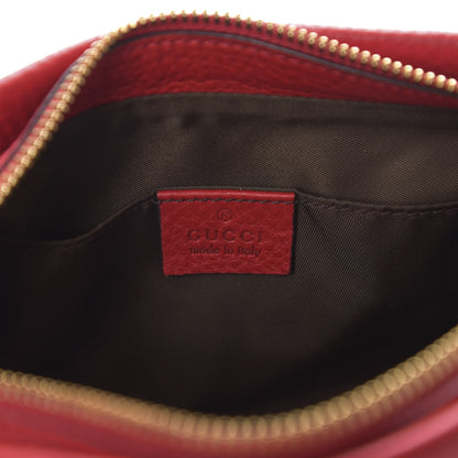Gucci Pebbled Calfskin Soho Cosmetic Case Tabasco Red 5 of 8