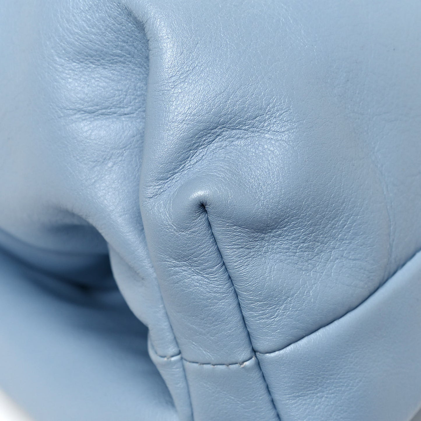 Smooth Butter Calf The Pouch Oversized Clutch Ice