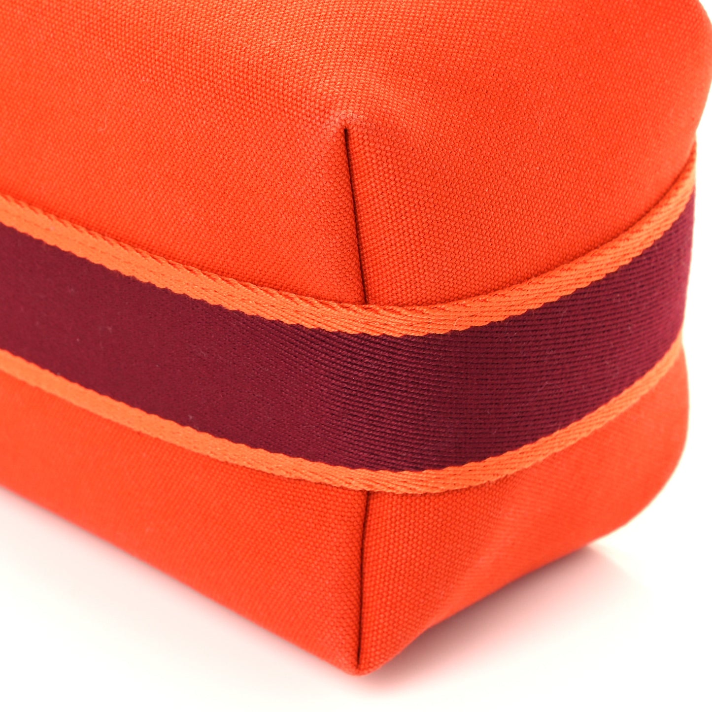 Canvas Small Bride-A-Brac Pouch Orange Burgundy