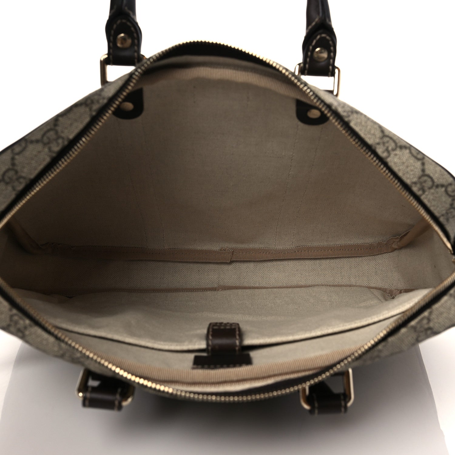 Gucci GG Supreme Monogram Briefcase Dark Brown 5 of 10