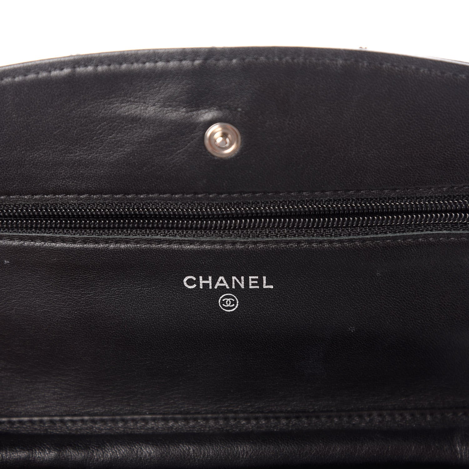Chanel Patent Quilted Brilliant Wallet On Chain WOC Black 6 of 10