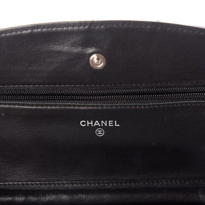 Chanel Patent Quilted Brilliant Wallet On Chain WOC Black 6 of 10