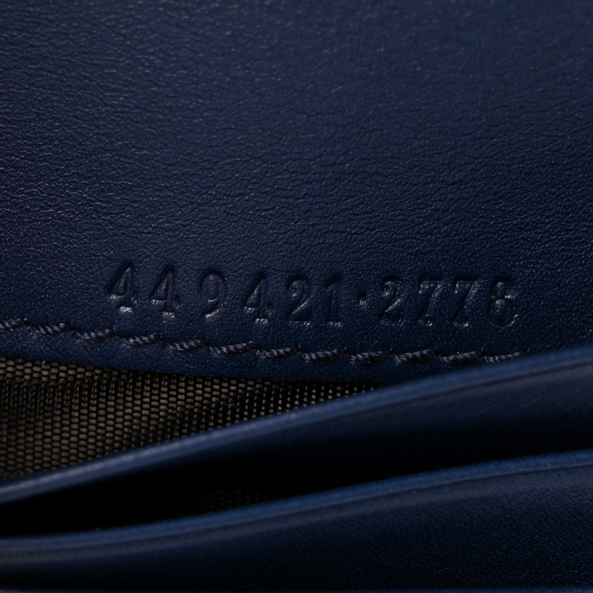 Gucci Calfskin Matelasse GucciGhost GG Marmont Card Case Blue Agata Hibiscus Red 7 of 9