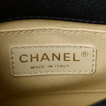 Chanel Goatskin Quilted Small Rita Top Handle Flap Black 6 of 11