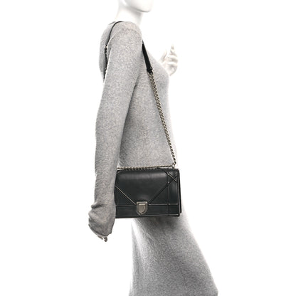 Christian Dior Lambskin Medium Diorama Flap Bag Black 2 of 10