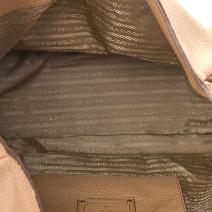Prada Vitello Daino Side Pocket Hobo Naturale 8 of 12