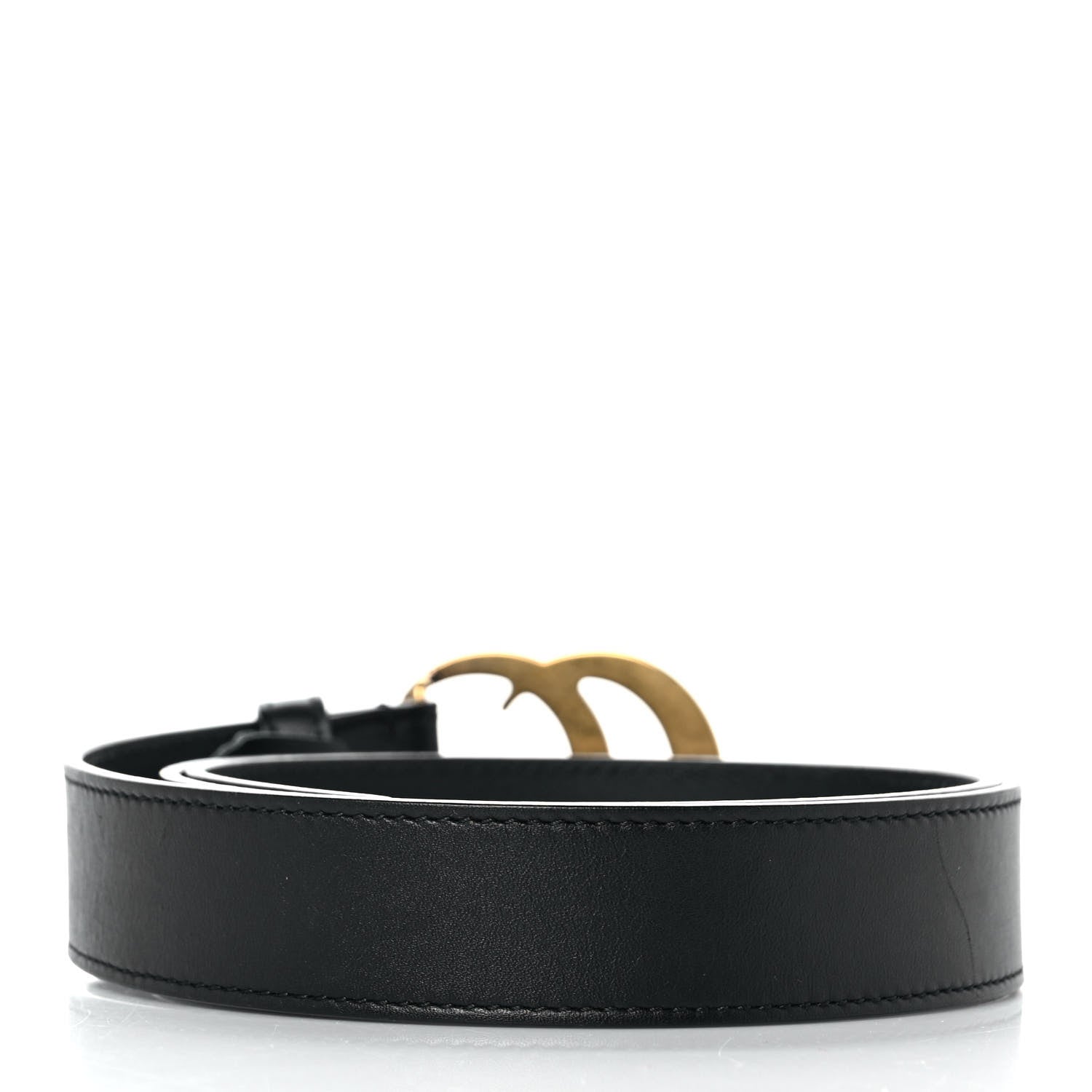 Gucci Calfskin Double G 30mm Belt 85 34 Black 2 of 4