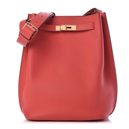 Hermes Togo So Kelly 22 Rouge Pivoine 1 of 15