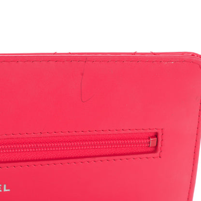 Chanel Patent Quilted Wallet On Chain WOC Pink 9 of 9