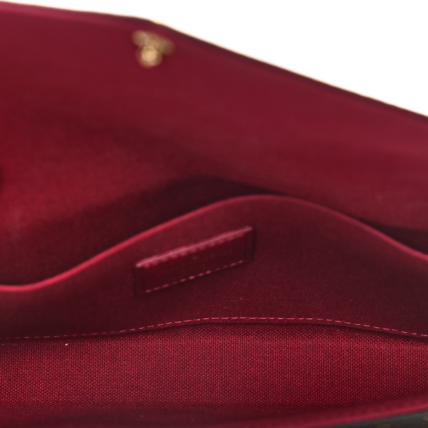 Louis Vuitton Monogram Pochette Felicie Chain Wallet Fuchsia 6 of 13
