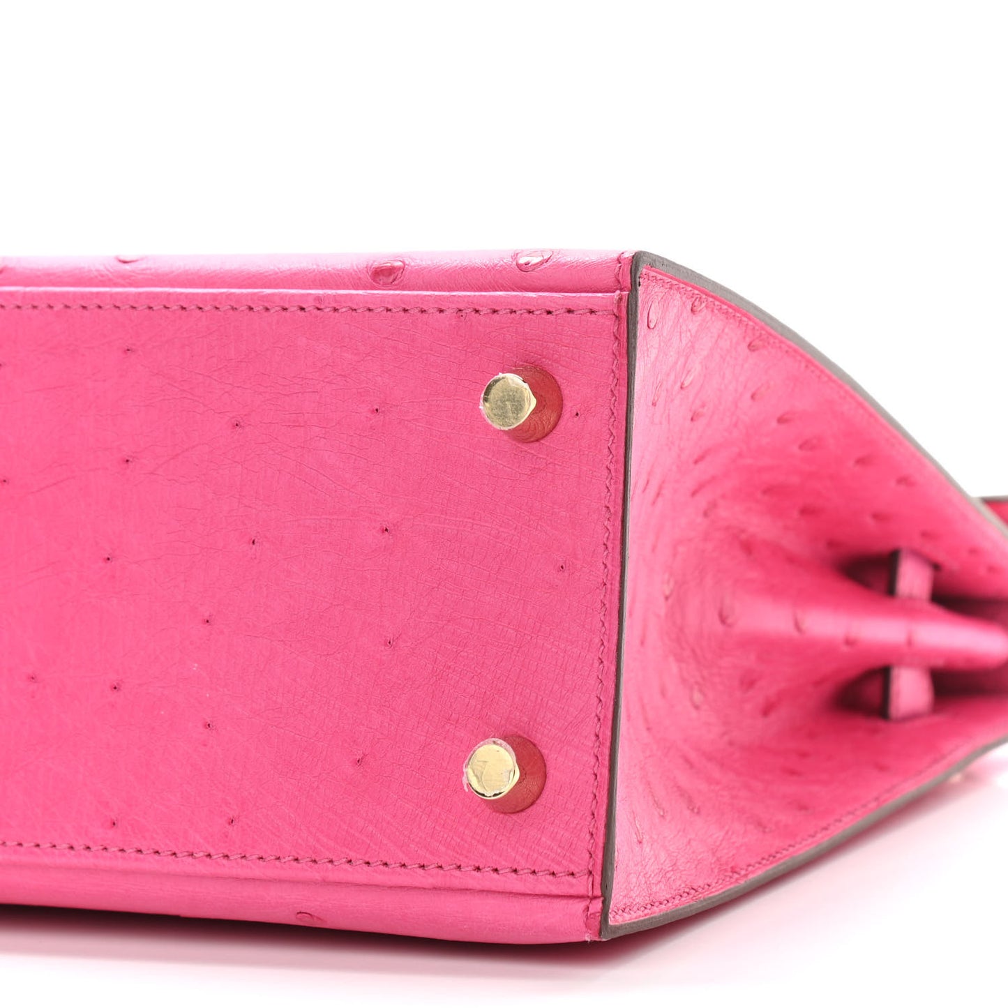 Ostrich Horseshoe Kelly Sellier 25 Rose Tyrien