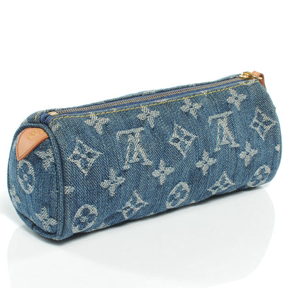 Louis Vuitton Denim Speedy GM Pochette Case 3 of 7