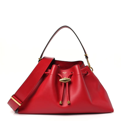 Jimmy Choo Soft Shiny Calfskin Bon Bon East West Bucket Bag Ruby Red 1 of 9