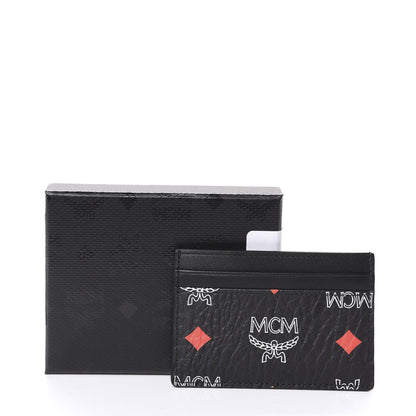 MCM Skyoptic Visetos Card Case Spectrum Diamond Black 6 of 6