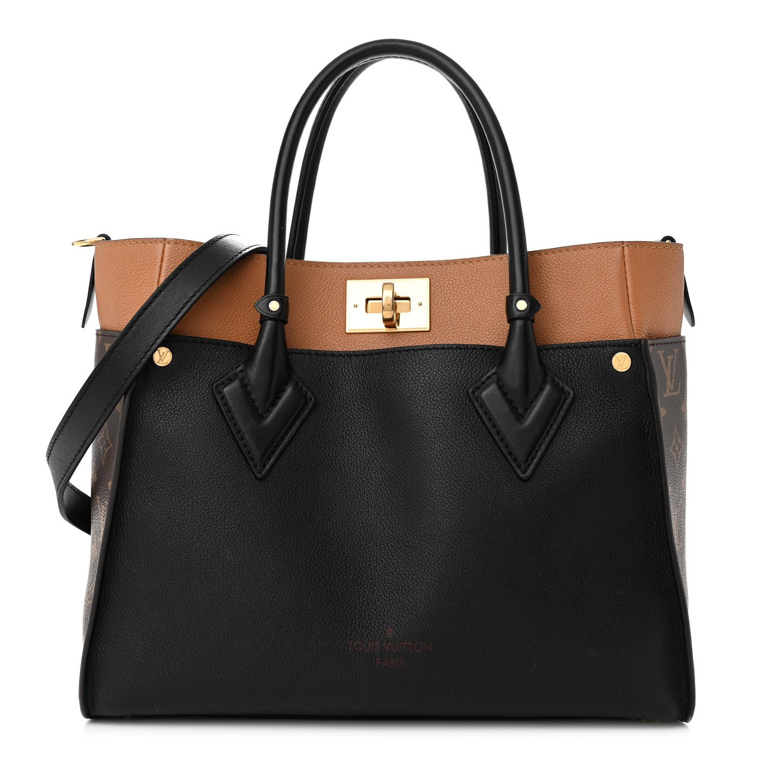 Louis Vuitton Calfskin Monogram On My Side Black 1 of 11