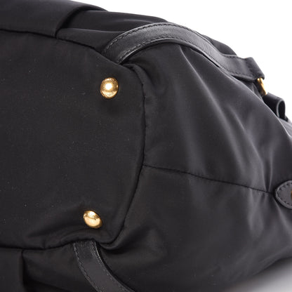 Prada Tessuto Nylon Soft Calf Tote Black 9 of 9