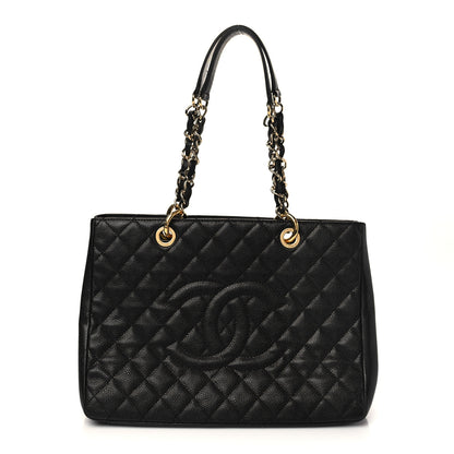 Chanel Caviar Quilted Grand Shopping Tote GST Black 1 of 9