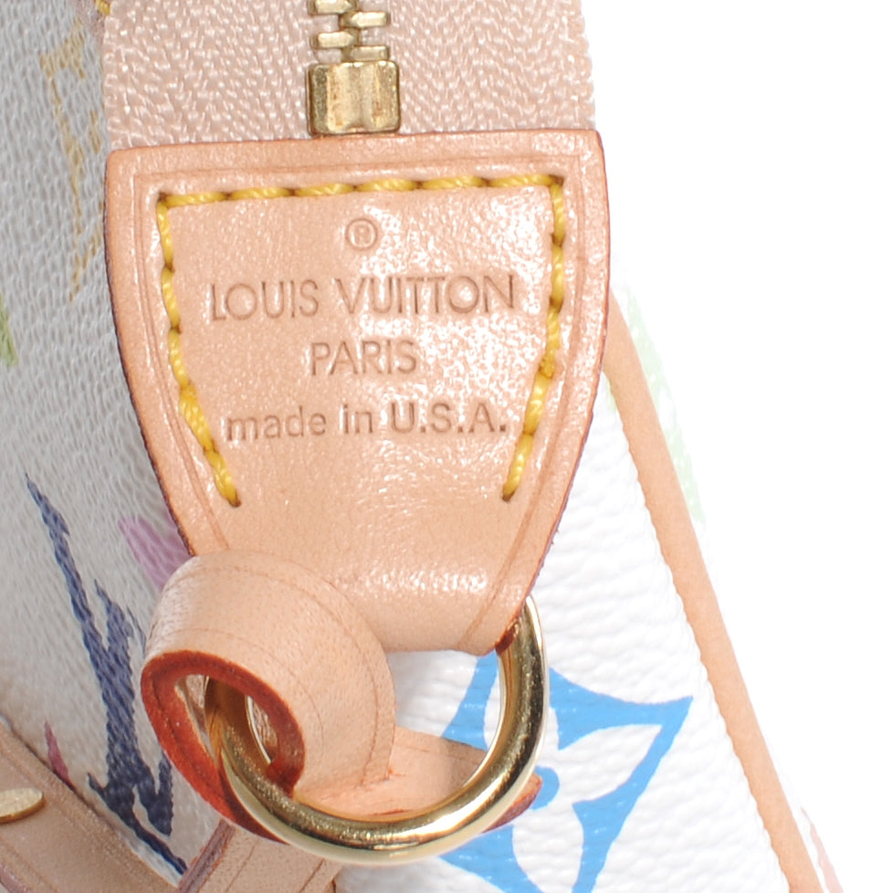 Monogram Multicolor Pochette Accessories White