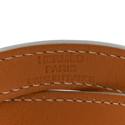 Hermes Epsom Kelly Double Tour Bracelet T2 Nata 4 of 5