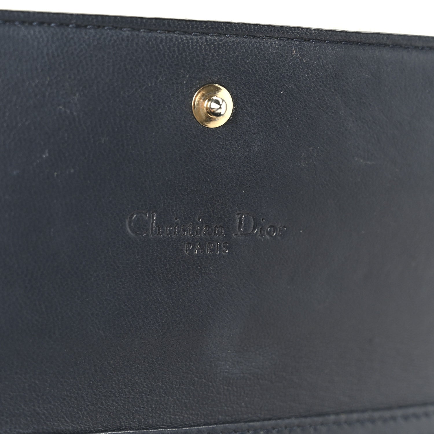 Christian Dior Metallic Patent Micro-Cannage Lady Dior Croisiere Chain Wallet Champagne 7 of 11