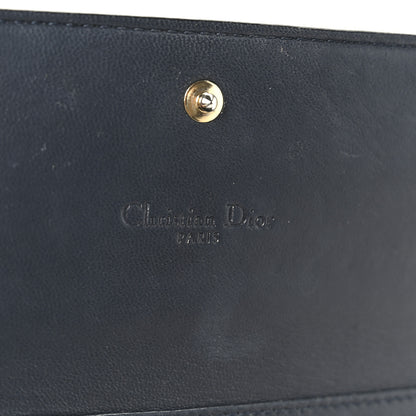 Christian Dior Metallic Patent Micro-Cannage Lady Dior Croisiere Chain Wallet Champagne 7 of 11