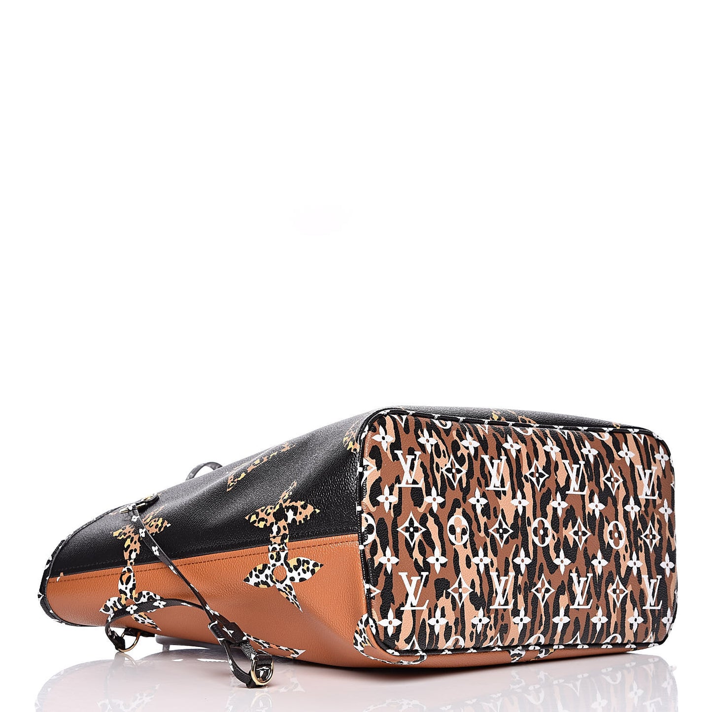 Monogram Giant Jungle Neverfull MM Black