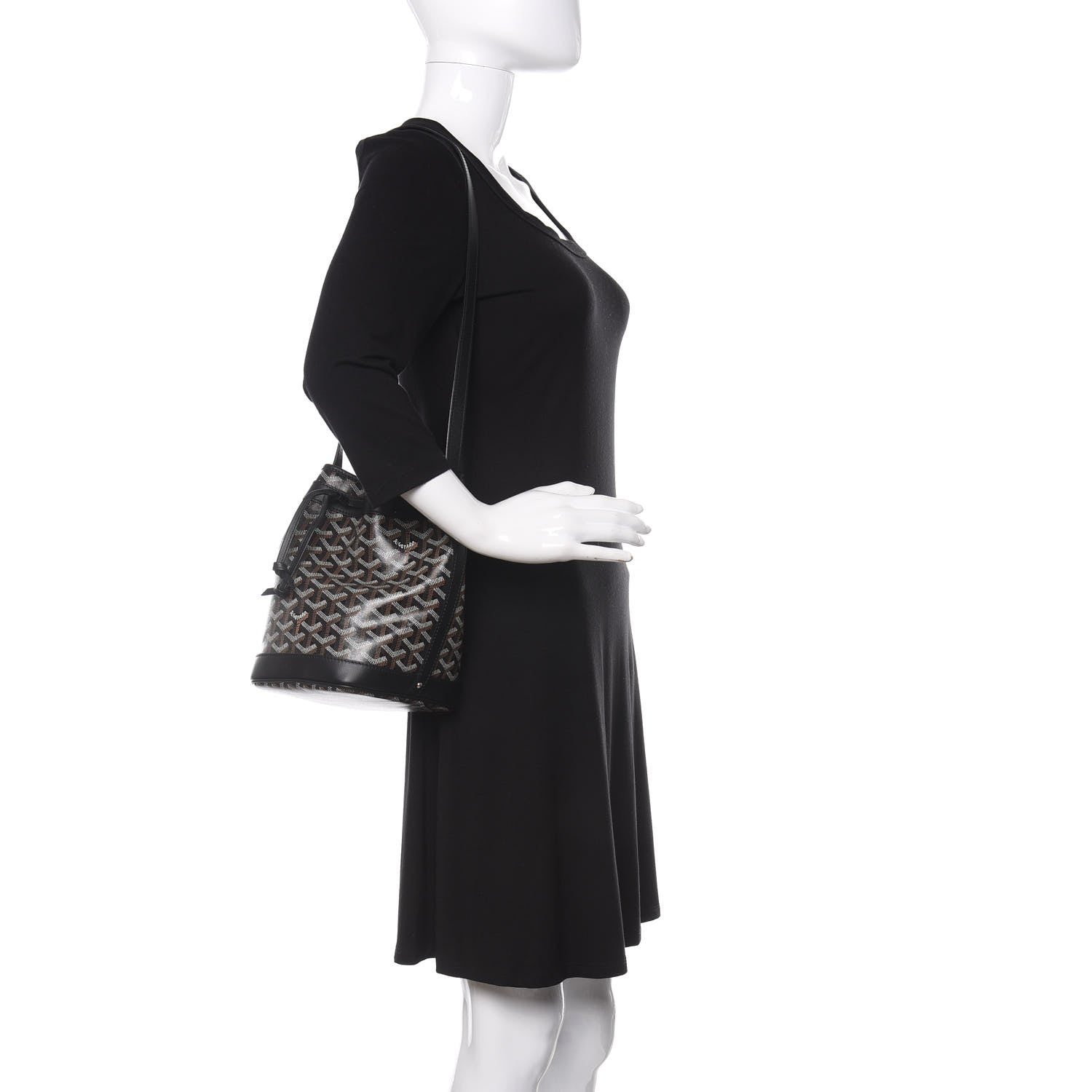 Goyard Goyardine Petit Flot Bucket Bag PM Black 2 of 8