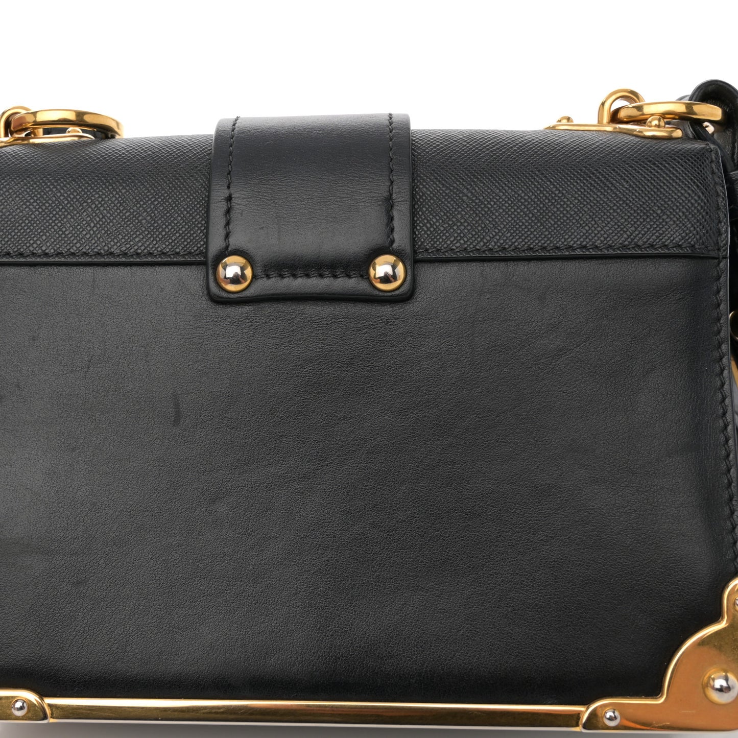 City Calf Saffiano Cahier Bag Black