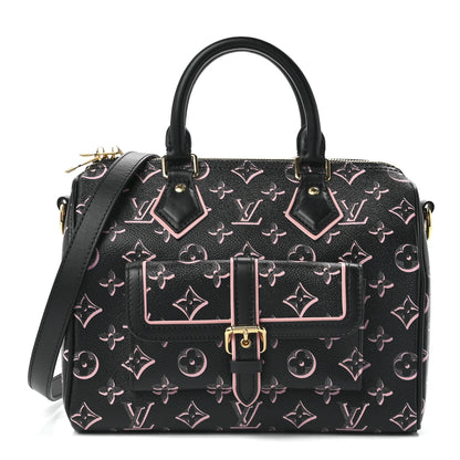 Louis Vuitton Monogram Fall for You Speedy Bandouliere 25 Black 1 of 10