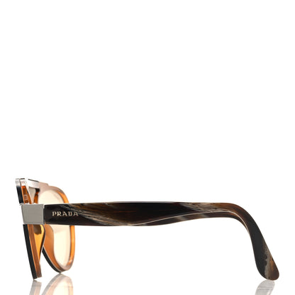 Prada Acetate Aviator Sunglasses SPR01U Brown 3 of 7