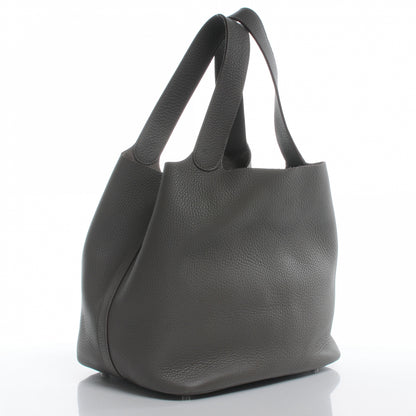 Hermes Taurillon Clemence Picotin Lock GM Graphite 3 of 8