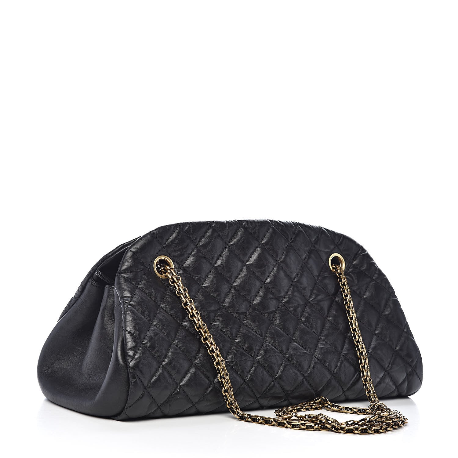 Chanel Aged Calfskin Medium Just Mademoiselle Black 3 of 10