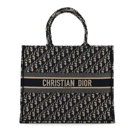Christian Dior Oblique Large Book Tote Blue Multicolor 1 of 13