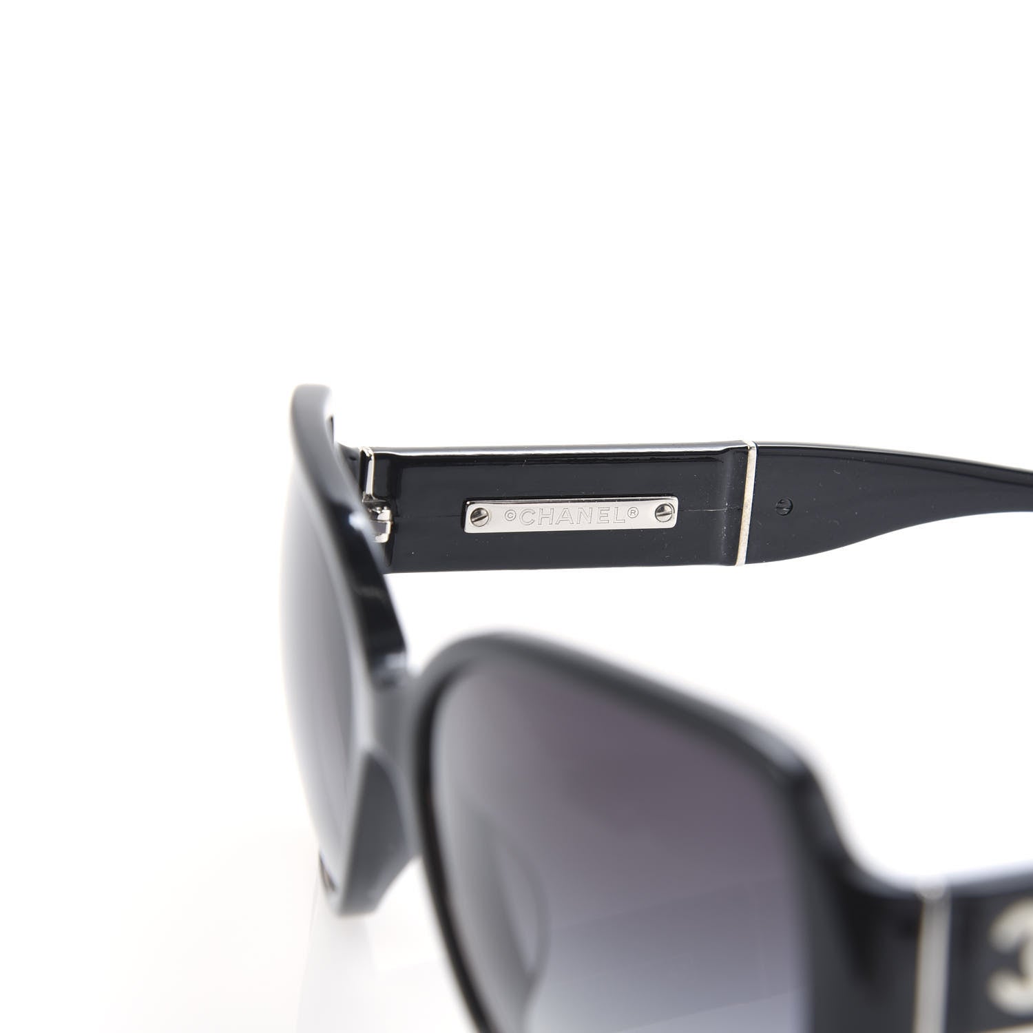 Chanel CC Sunglasses 1345 Black 6 of 7