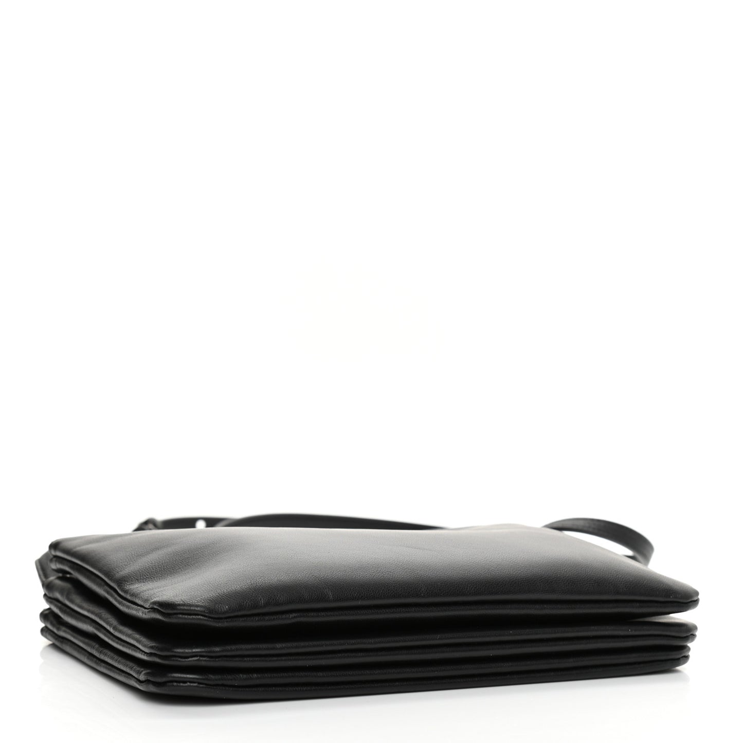 Lambskin Small Trio Crossbody Bag Black