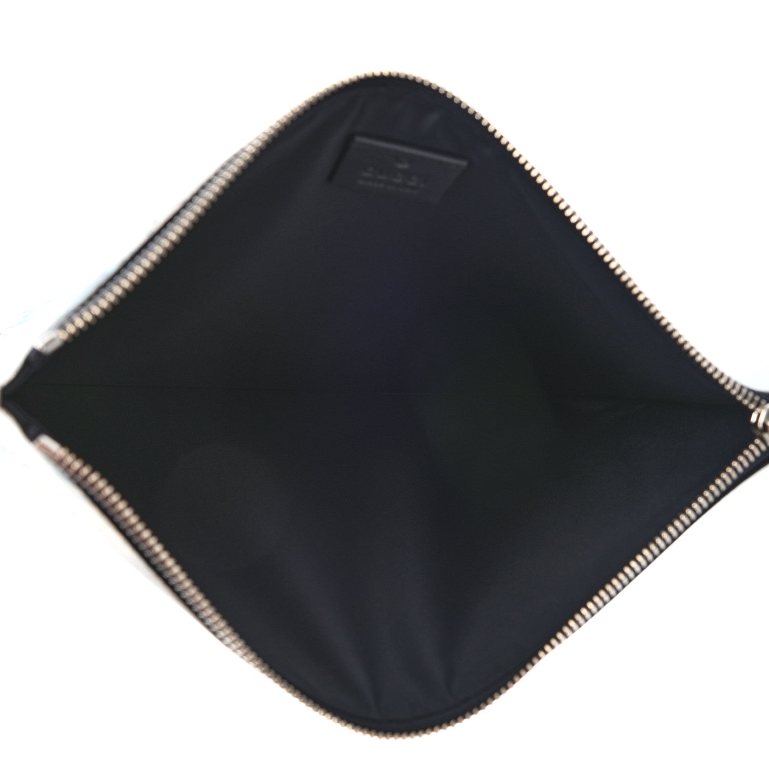 Gucci GG Supreme Monogram Blooms Large Zip Pouch Blue 5 of 8