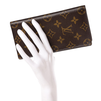 Louis Vuitton Monogram Porte Valeurs Checkbook Wallet 2 of 12