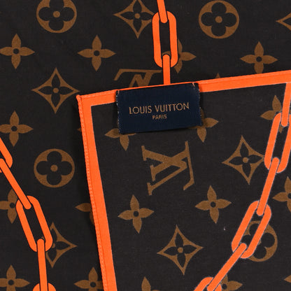 Louis Vuitton Cotton Monogram Solar Ray Bandana Scarf Orange 2 of 3