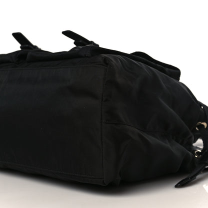 Prada Nylon Vela Drawstring Shopping Tote Black 7 of 7