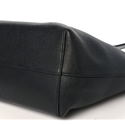 Celine Grained Calfskin Triomphe Medium Cabas Anais Black 8 of 8