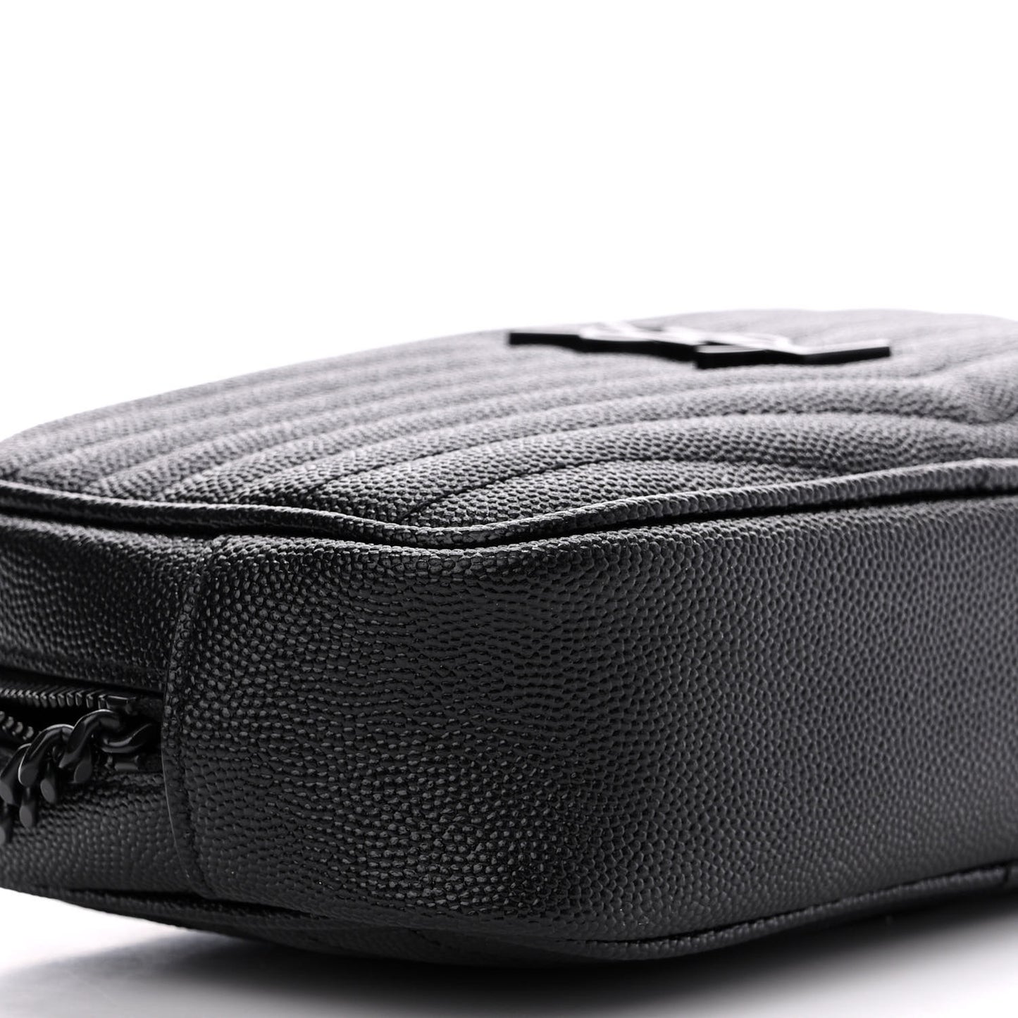 Grain De Poudre Matelasse Monochrome Monogram Mini Lou Camera Bag Black