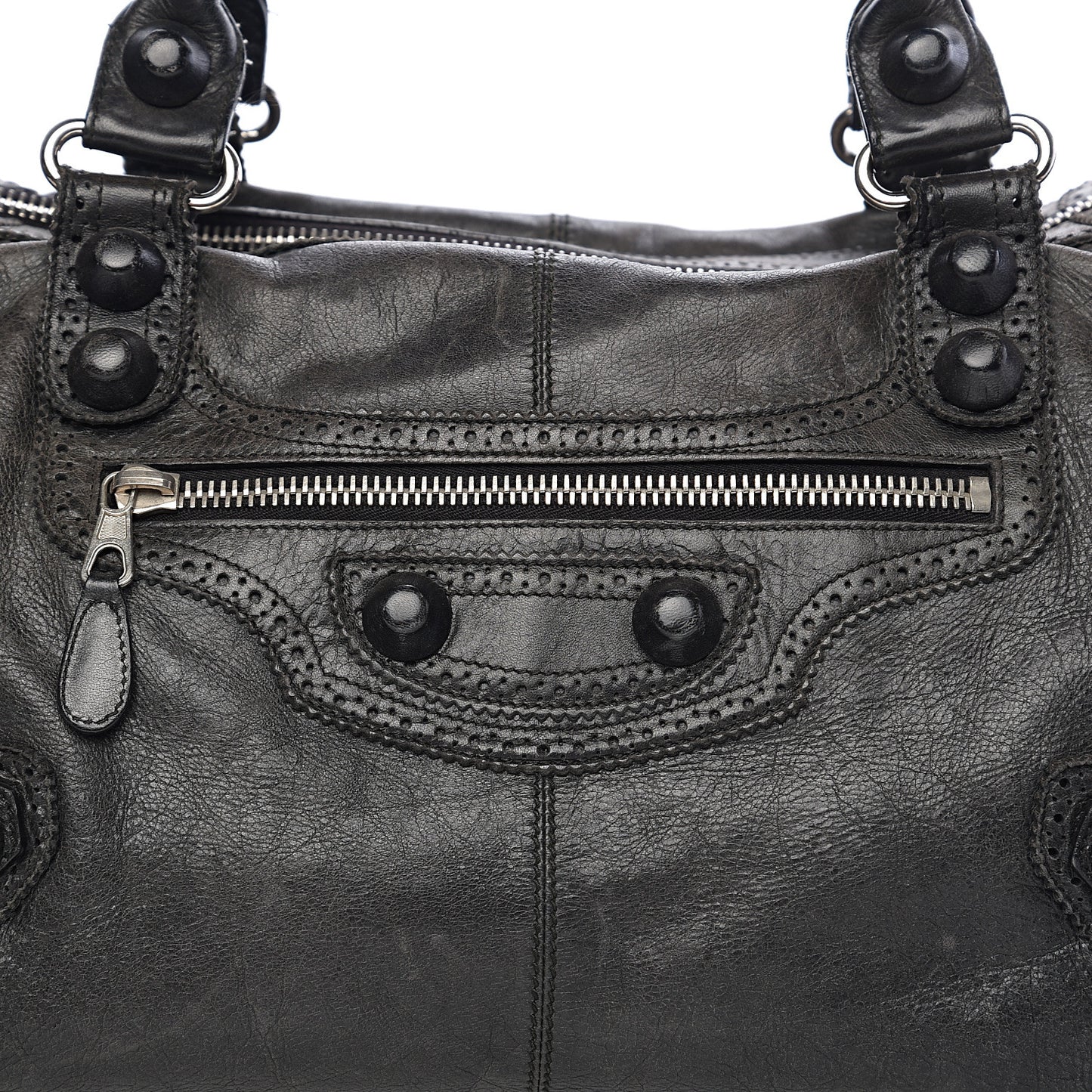 Agneau Giant Brogues Hardware Work Black