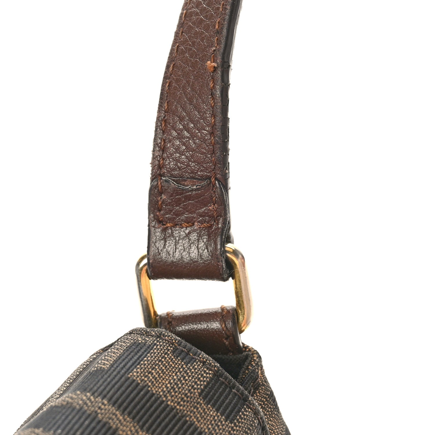 Fendi Zucca Vitello Artic Mini Messenger Bag Tobacco Castagna 13 of 13
