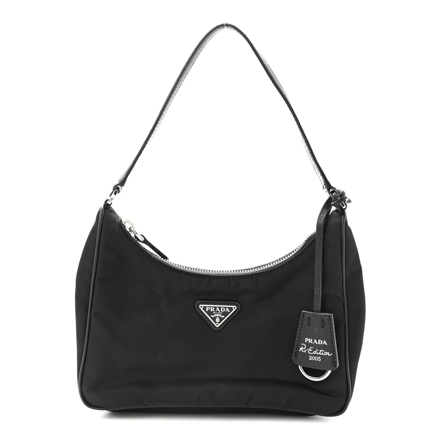 Prada Tessuto Nylon Saffiano Mini Re-Edition 2005 Bag Black 1 of 9